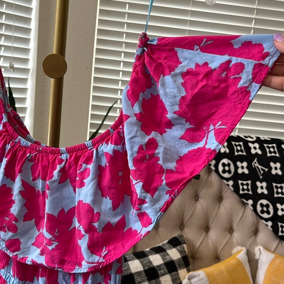 FLYING TOMATO Off The Shoulder Floral Maxi Dress Size M - Picture 2 of 4